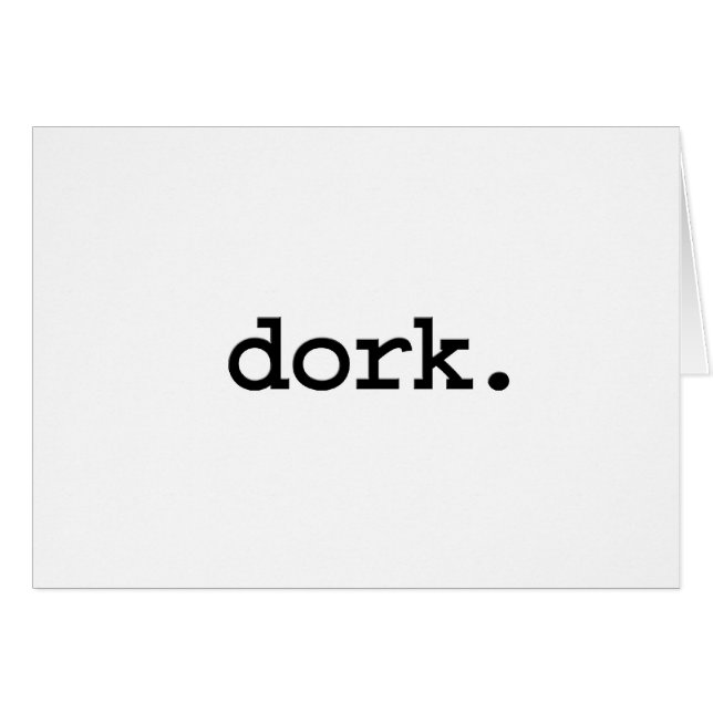 Cartão dork. (Frente Horizontal)