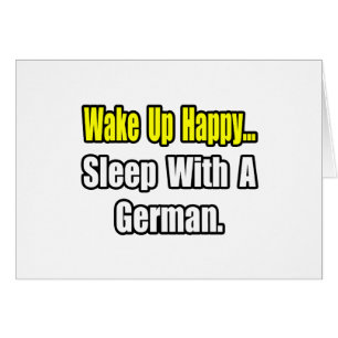 Cartão Dormir com um alemão