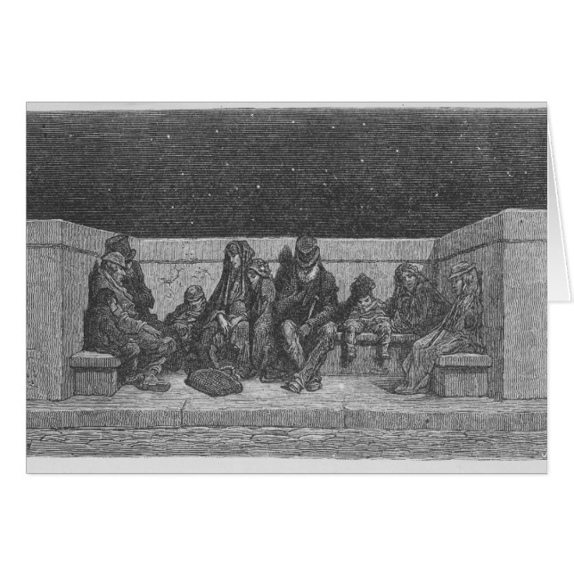 Cartão Dormir debaixo das Estrelas (Frente Horizontal)