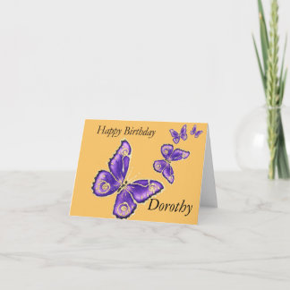 Cartão Dorothy Happy Birthday Butterfly Card