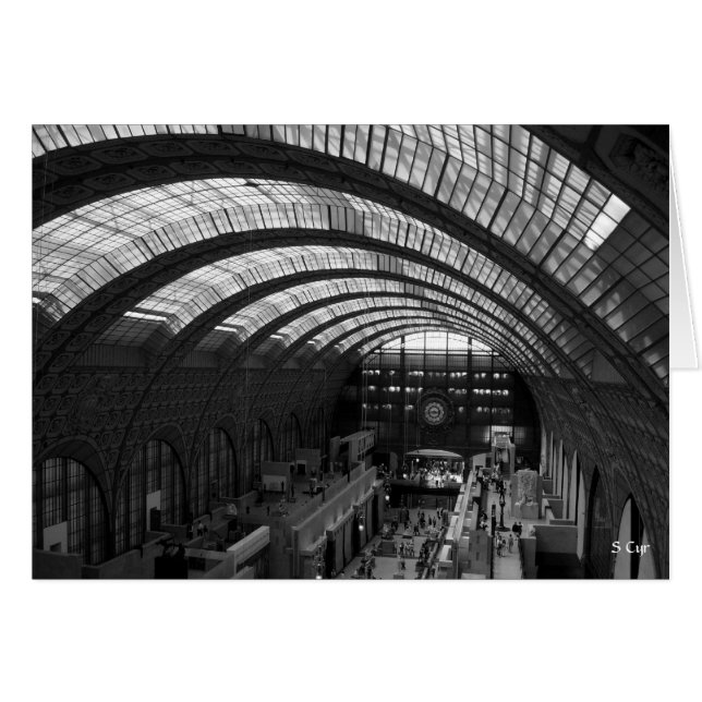 Cartão D'Orsay Arch BW, S Cyr (Frente Horizontal)