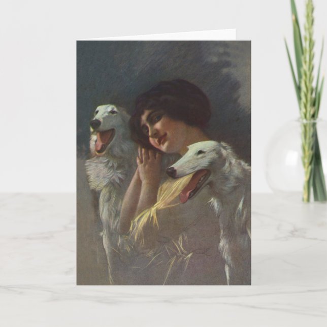 Cartão dos amigos do Borzoi (Frente)