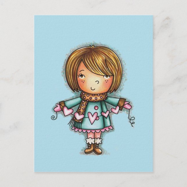 Cartão dos corações do rissol (Frente)