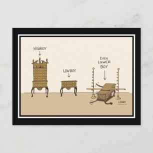 Cartão dos desenhos animados de Lowboy