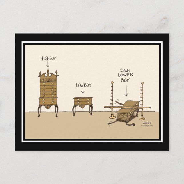 Cartão dos desenhos animados de Lowboy (Frente)