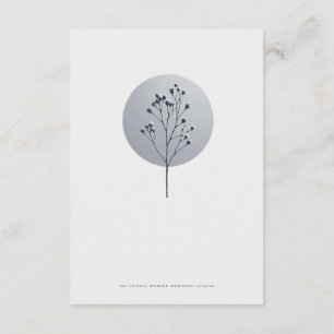 Cartão dos detalhes do casamento do galho de neve