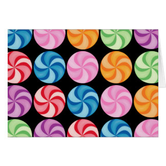 Cartão dos doces de Swirly