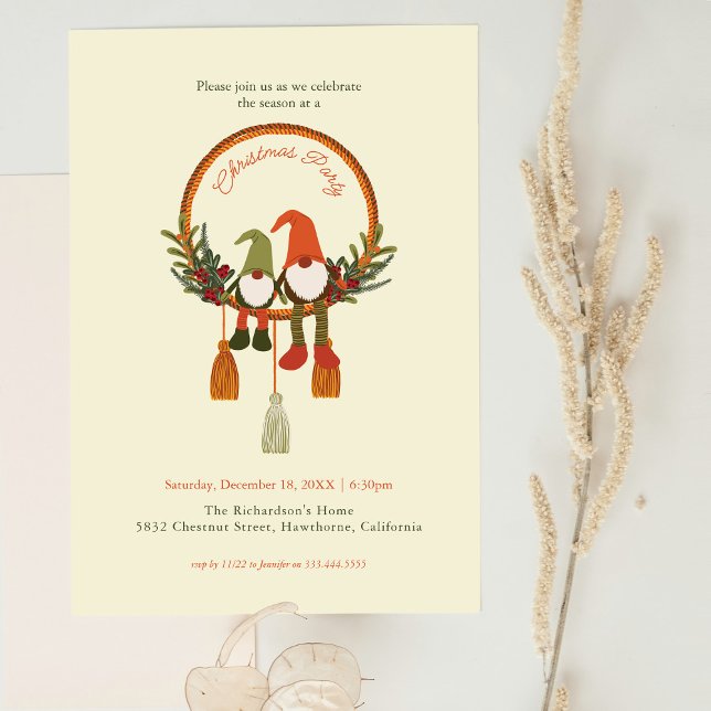 Cartão dos Gnomos Boêmicos de Natal (Criador carregado)