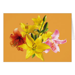 Cartão dos LÍRIOS do VERÃO