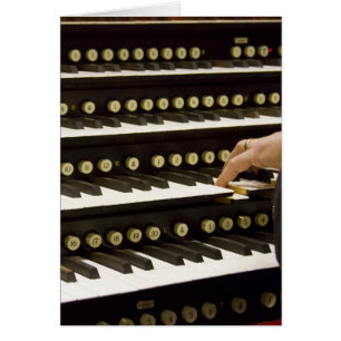 Cartão dos manuais do órgão