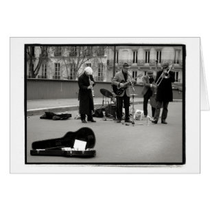Cartão dos músicos da rua