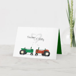Cartão dos namorados do trator
