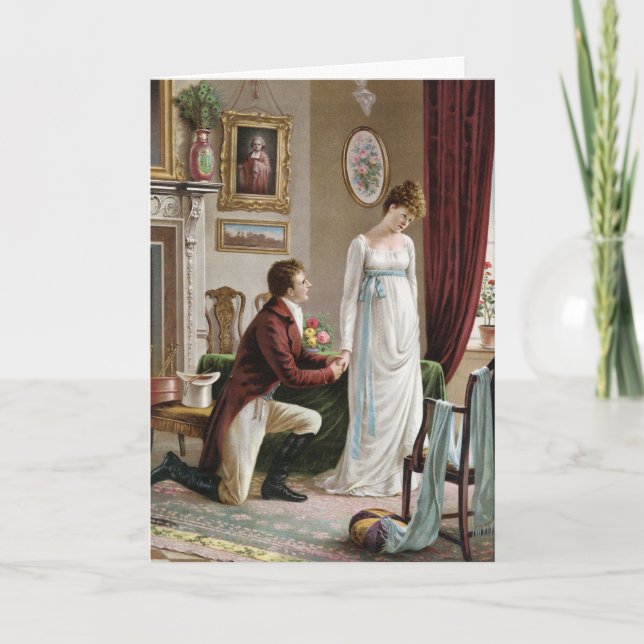 Cartão dos namorados do vintage (Frente)