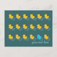 cartão dos patos fofos