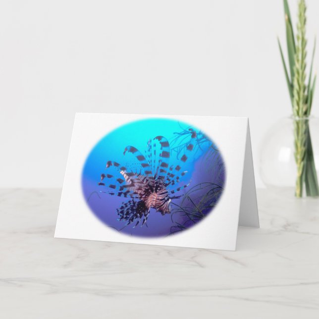 Cartão dos peixes do leão (Frente)