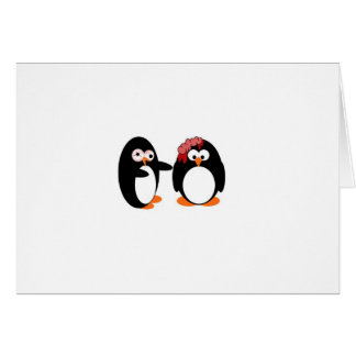 Cartão dos pinguins do zombi