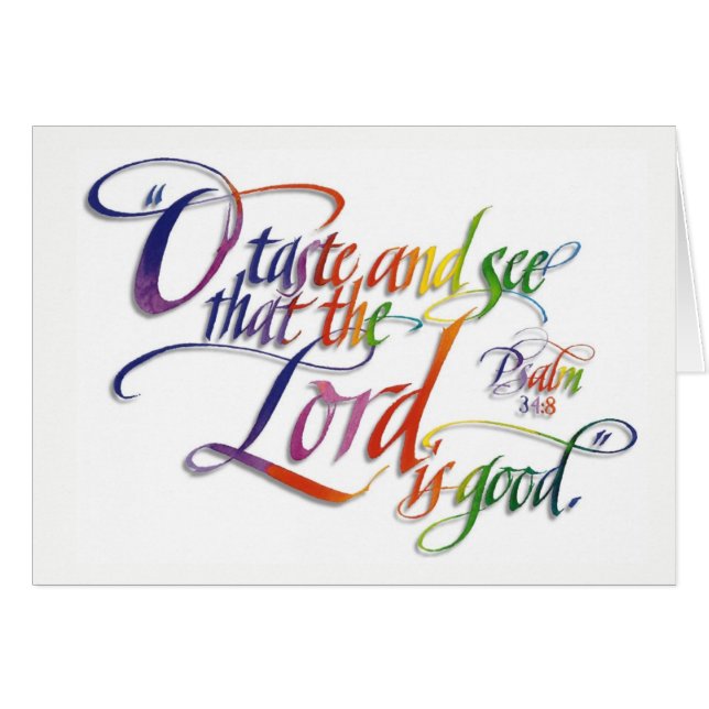 Cartão dos salmos (Frente Horizontal)