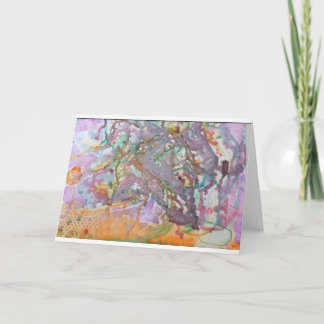 Cartão dos trabalhos de arte