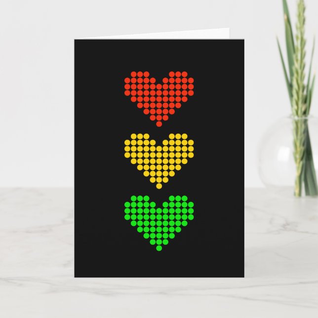 Cartão Dot Heart Stoplight (Frente)