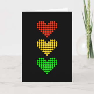 Cartão Dot Heart Stoplight