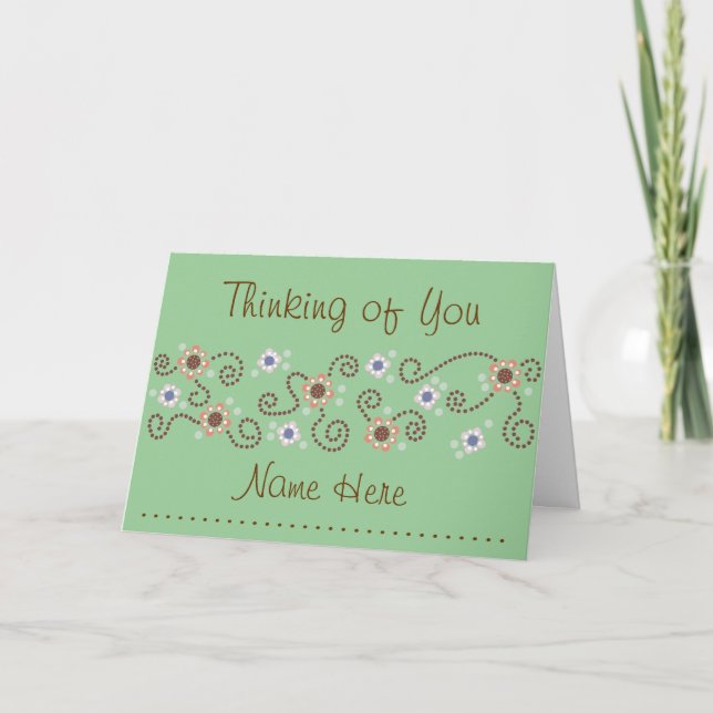 Cartão Dot Thinking of You Card (Frente)
