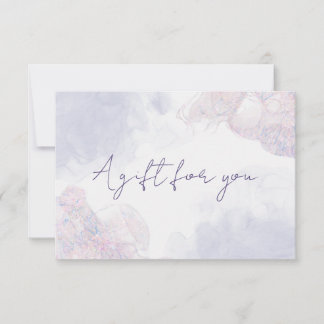 Cartão dotado de Certificado de Ink de Aquarela Lí