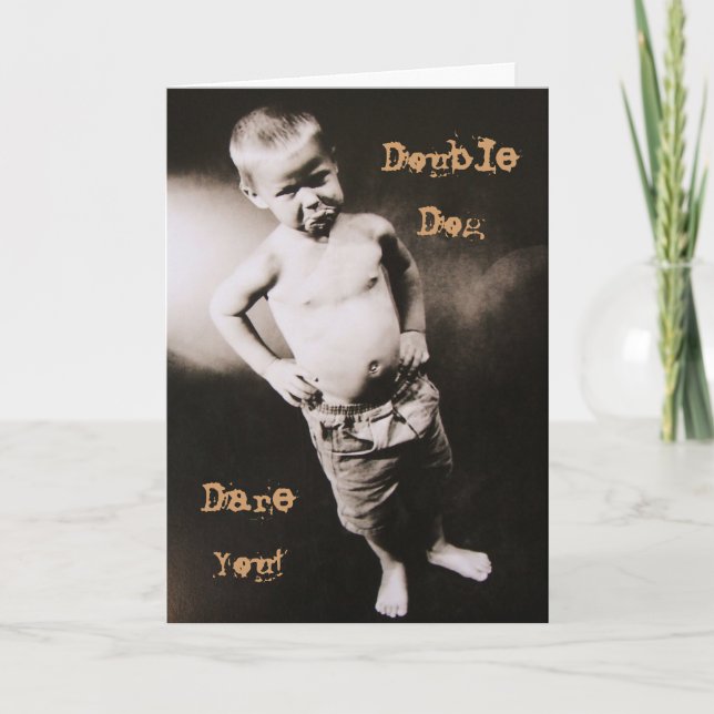 Cartão Double Dog Dare Mother's Day Card (Frente)