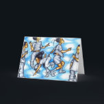 Cartão double dutch<br><div class="desc">children enjoying fun ,  jumping to the rhythm of there double dutch rope.</div>