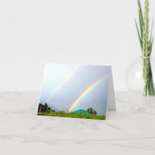 Cartão Double Rainbow