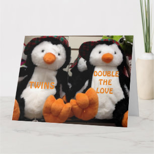 CARTÃO DOUBLE THE LOVE WHEN HAVING TWINS