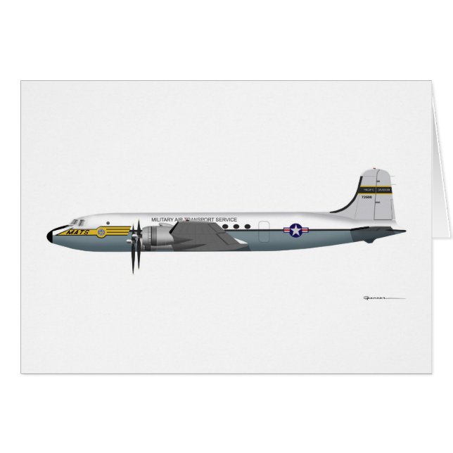 Cartão Douglas C-54 Skymaster 72500 (Frente Horizontal)