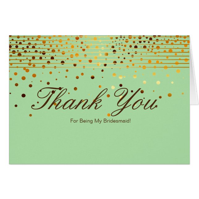 Cartão Dourada Glitter Stripes Por Ser Meu Obrigado De Br (Frente Horizontal)