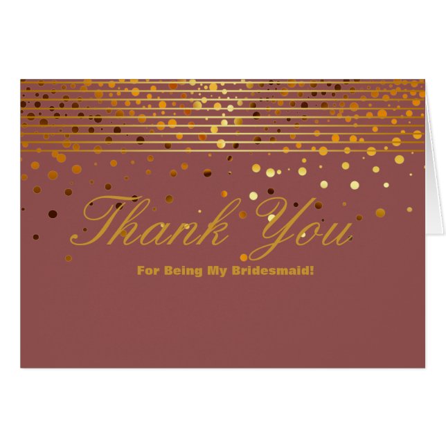 Cartão Dourada Glitter Stripes Por Ser Meu Obrigado De Br (Frente Horizontal)