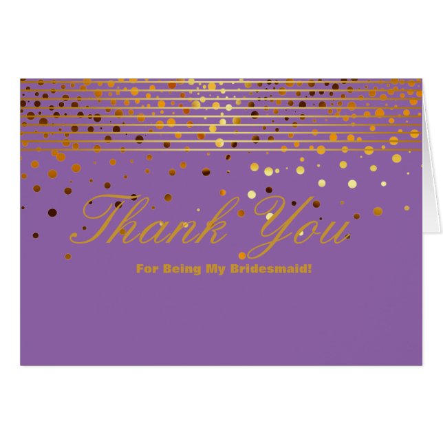 Cartão Dourada Glitter Stripes Por Ser Meu Obrigado De Br (Frente Horizontal)