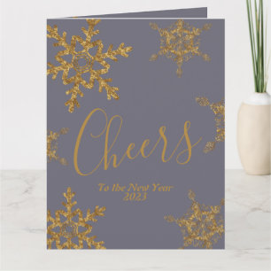 Cartão Dourado aplauso à empresa do ano novo