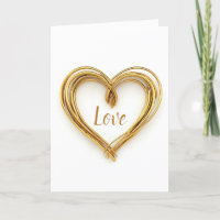 Dourado Coração De Fio Para Aniversário