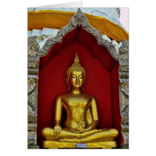 Cartão Dourado de Buddha