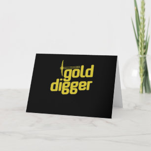 Cartão Dourado Digger Spitzhacke Pickel Werkzeug