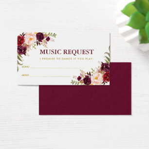 Cartão Dourado GB do pedido da canção da músic