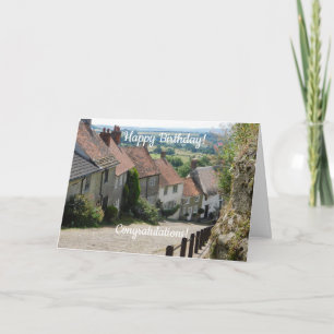 Cartão Dourado Hill, Shaftesbury, Dorset, Inglaterra- Ani