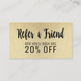 Cartão Dourado moderno da referência dos