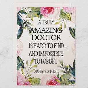 Cartão Doutor Deixando Presente Obrigado Adeus Apreciação