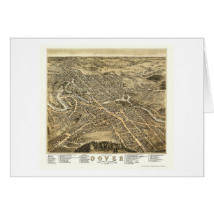 Cartão Dôvar, mapa panorâmico do NH - 1877