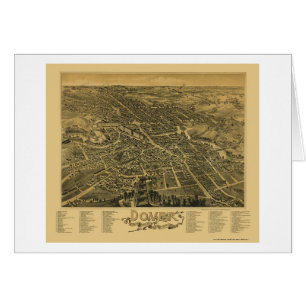 Cartão Dôvar, mapa panorâmico do NH - 1888