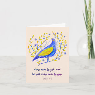 Cartão Doves of Peace: Ucrânia Unity and Harmony Card