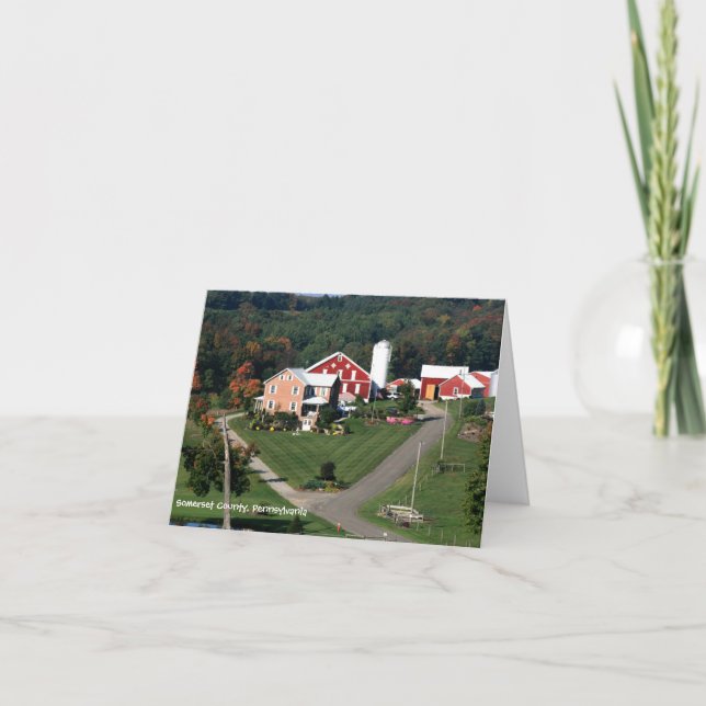 Cartão Down on the Farm Note Card (Frente)