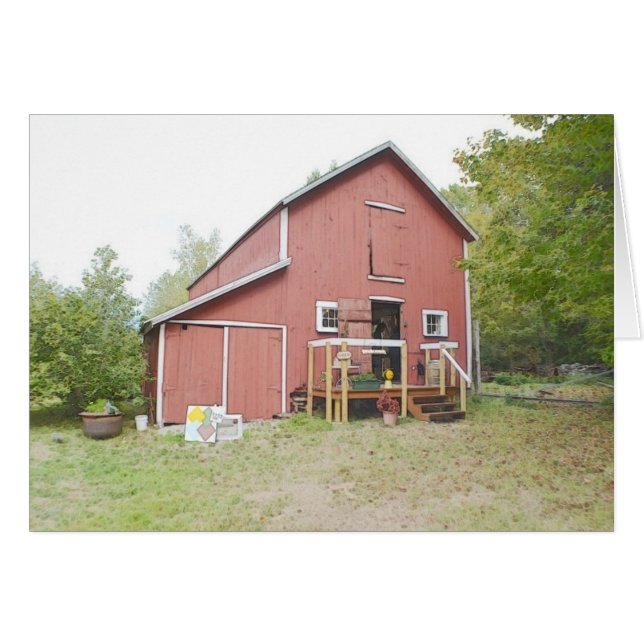 Cartão Down The Lane Farm (Frente horizontal)