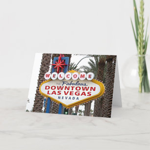 Cartão Downtown Las Vegas Greeting Card