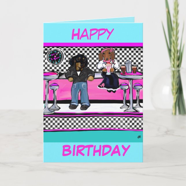 Cartão Doxies Rock and Roll (Frente)