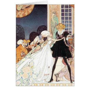 Cartão Doze Princesas Dançantes Vintage por Kay Nielsen